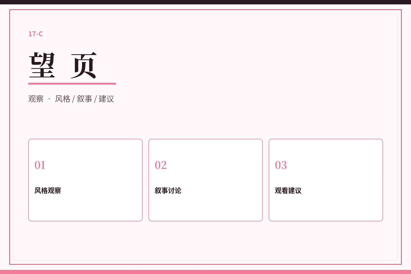 望页编辑观察