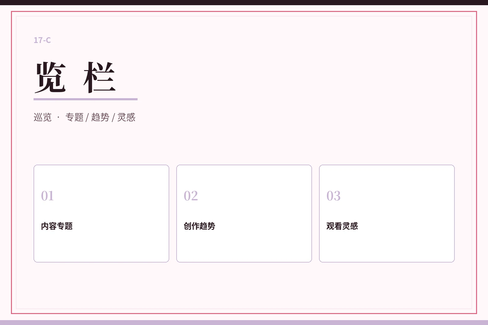 览栏专题导览